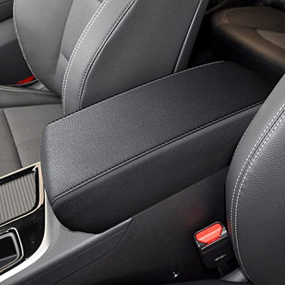 AOMSAZTO Armrest Covers for Hyundai 2015-2019 Sonata Black Console Pad for Sonata - color: black
