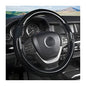 Universal Steering Wheel Cover - Microfiber Leather, 15 Inch, Anti-Slip, Breathable, Odorless Car Steering Wheel Protector, SUV Accessory (Bright Black) - color: Bright Black