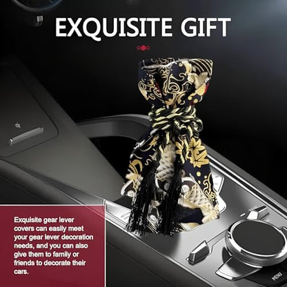 Manual/Auto Car Shifter Shift Knob Cover Japanese Antiquity Element of koi Manual Katana Shift Knob Cove for Motor Bike Car Truck Racing