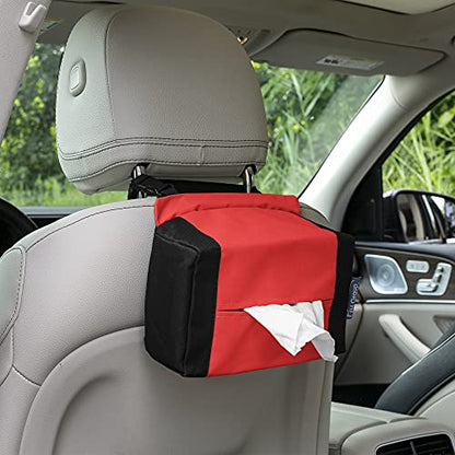 FH Group E-Z Travel Napkin Tissue Dispenser Holder fits Most Cars, SUVs, Trucks, and Vans Red - color: Red