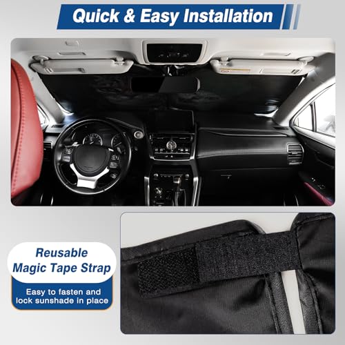 Windshield Sun Shade - Car Sun Shade Windshield, Cute Reflector Sunshade Offers Ultimate Protection for Car Interior - color: Cat