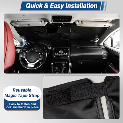 Windshield Sun Shade - Car Sun Shade Windshield, Cute Reflector Sunshade Offers Ultimate Protection for Car Interior - color: Cat
