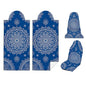 2 Pack Car Seat Towel Covers, Sweat-Proof Microfiber Seat Protectors for Gym, Running, Beach & Workout, Breathable Quick-Dry, Machine Washable, Blue Mandala Print, Universal Fit - color: Blue Mandala