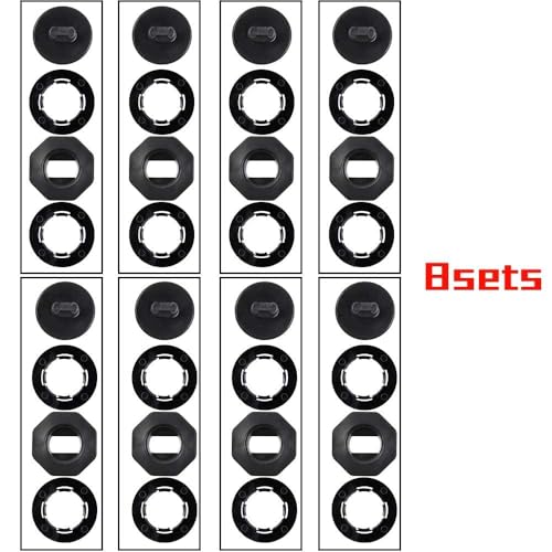 OTUAYAUTO 8PCS Car Floor Mat Clips - for Double Layer Mat - Universal Automotive Carpet Clips Holder Clamps