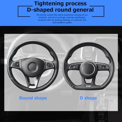 Osilly Bling Car Steering Wheel Cover, 15 Inch Rhinestones Soft Leather Elastic Steering Wheel Protector, Sparkly Crystal Diamond for Women Girls (Gray) - color: Gray