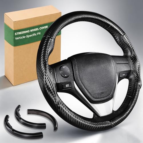 Aimato Customized Steering Wheel Cover for Toyota Corolla 2014-2019 / RAV4 2013-2018, Thin,Anti-Slip,Scratch-Resistant Exclusive Car Accessory for Toyota, Matte Black - color: Matte Black, size: For Corolla 2014-2019/ RAV4 2013-2018