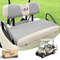 10L0L Golf Cart Seat Covers, Super Comfort Cooler Than Vinyl Seat Cover, Front and Rear Seat Cover for Yamaha EZGO Club Car, No Drilling Breathable Mesh Bench Seat Blanket, Machine Washable - color: Dark Gray + Beige, style: Front Seat - For EZGO TXT & RX