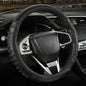 3D Steering Wheel Cover Great Grip with 3D Honeycomb Hole, Anti-Slip Sporty Design, Universal 15 inch(All Black) - color: All Black, size: Round-Middle[14.5''-15'']