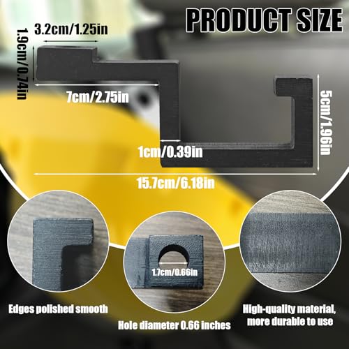 Hard Hat Holder for Truck Seat Bamboo Hard Hat Hook for Seatback, Headrest Hooks for Car, Portable Hard Hat Hanger, Holds Hard Hat and Vest with Ease (1)