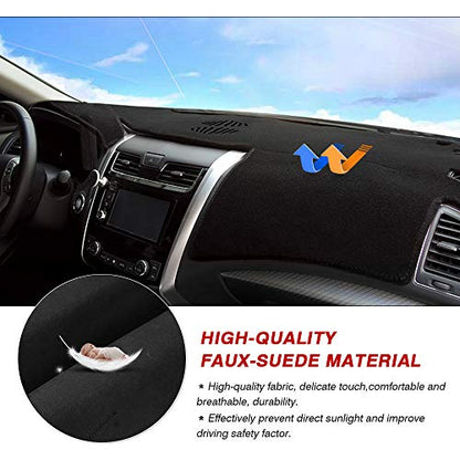 Autorder Dashboard Cover Mat for 2013-2018 Nissan Altima Accessories Dash Cover Flannel Dash Mat Sunshade Glare UV Rays Protector - size: 2013-2018 Nissan Altima