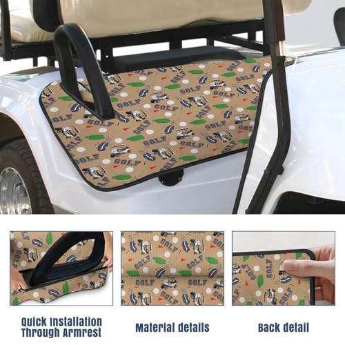 Golf Cart Seat Covers Golf Cart Seat Towel Blanket Group - color: Brown Golf