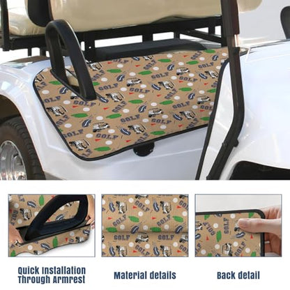 Golf Cart Seat Covers Golf Cart Seat Towel Blanket Group - color: Brown Golf