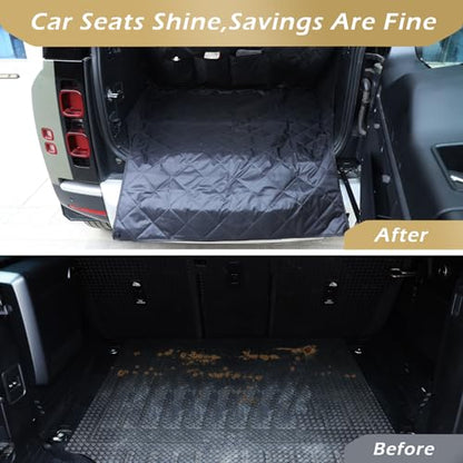 PIUGILH Car Trunk Pet Mat Cargo Liner Compatible with Land Rover Defender 2020 2021 2022 2023 2024 2025, Rear Seat Trunk Protector Cover Mat Interior Accessories (for Trunk)