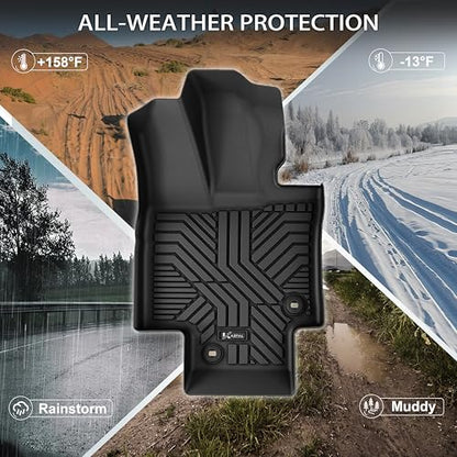 KARPAL Floor Mats Fit for Toyota Highlander 2020-2026 7-Seater (NOT Fit Grand Highlander), Custom Fit All Weather TPE Floor Liners, 1st & 2nd Row & Cargo & Backseat Mat, Highlander Accessories - style: 2020-2026 | For Toyota Highlander | 1st & 2nd Row & C