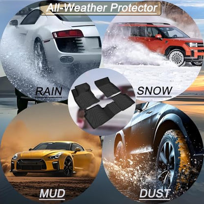 Aiqiying Floor Mats Compatible with Toyota Camry 2025-2026 Models，All Weather Waterproof Durable Custom-Fit Front Rear Rows Full Set Protection TPE Carpet Liners Accessories - size: 4）For Toyota Camry I 2025-2026 I Floor Mat