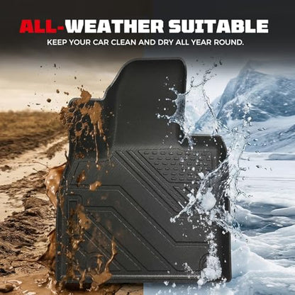 TPE Floor Mats Set for Kia Telluride 2025 2024 2023 2022 2021 2020, All Weather TPE Custom Fit Floor Liners & Cargo Liner & Backrest Mats (Fit 7/8 Seats) - size: 2.For Kia Telluride|20-25