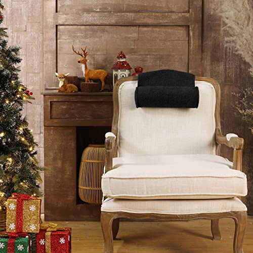Weysat Recliner Pillow Neck Head Support Roll Non Slip Fleece Adjustable Neck Chair Headrest Cushion for Travel Home Office Recliner Couch Sofa Armchair Support and Pain Relief(Black) - color: Black