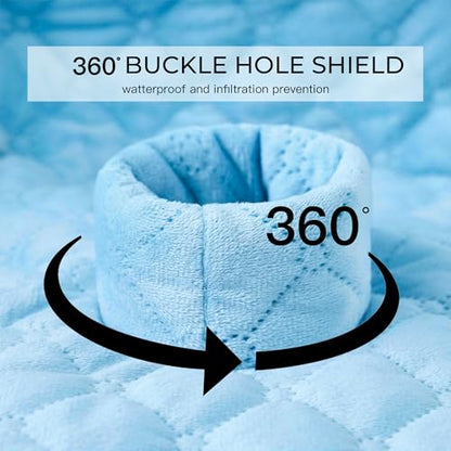 2 Pack Waterproof Piddle Pads Carseat Potty Training Car Seat Protector Waterproof Car Seat Liner Cover to Prevent Pee - color: Blue