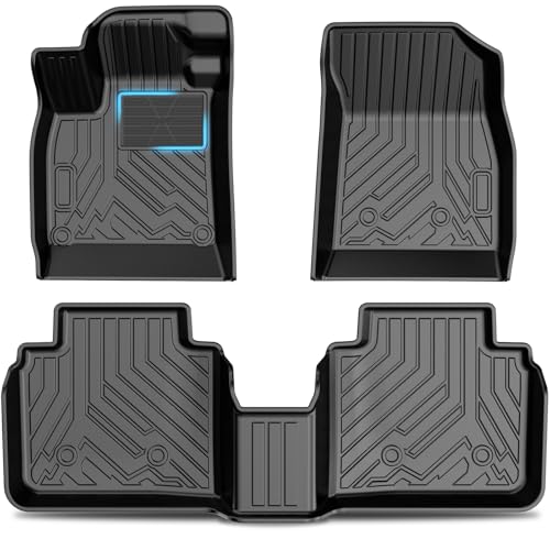 KUST Floor Mats for 2023-2026 Honda Accord Accessories (Include Hybrid) Upgrade Dual-Layer Heel Pad Plate, TPE Rubber Car Mats All Weather Protection 2 Rows Floor Liners Raised Edge - style: For │ Accord 2023-2026 │ Floor Mats
