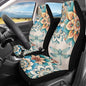 Boho Flower Print Car Front Seat Cover Dragonfly Auto Seat Cover Car Interior Accessories Anti Slip Car Seat Protector - color: Boho Flower Dragonfly