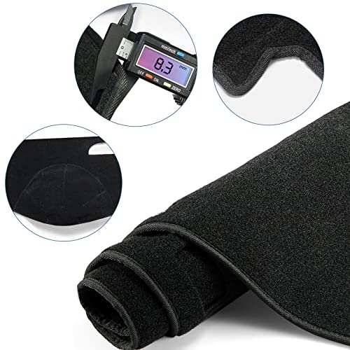 Dashboard Dash Cover Mat Carpet Compatible with 2007-2011 Toyota Camry(Black) - size: 2007-2011 Toyota Camry
