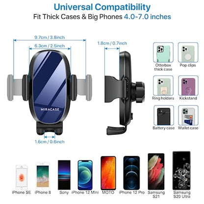 Miracase Universal Cup Phone Holder for Car, [Upgraded Version] Adjustable Long Neck Car Cup Holder Phone Mount Cradle Friendly Compatible with iPhone Samsung Google and All Smartphones, Blue - color: Blue