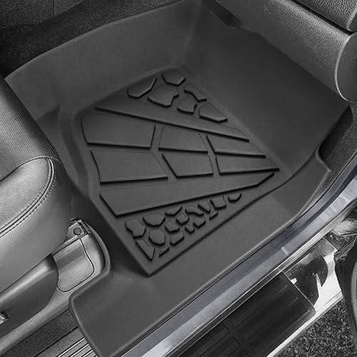 KARPAL Floor Mats for 2007-2014 Chevy Tahoe/Suburban/GMC Yukon/Yukon XL/Denali (No Hybrid Models), All-Weather TPE Custom Fit Floor Liners Car Accessories - style: 2007-2014 | For Chevy Tahoe| 1st & 2nd Row