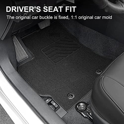 AOMSAZTO Altima Floor mats Carpet Compatible with 2019-2026 Nissan Altima, alfombras originales de Nissan Altima Hybrid Rubber Carpet Rugs tapetes - style: 7)19-25 Altima Carpet Floor mats