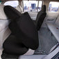 FH Group Full Cover Rear Bench Car Seat Cover – Universal Fit, Split Bench Design with Zipper, Compatible with 60/40 & 40/60 Split Seats, SUV & Van – Black - color: Black, style: Rear Set