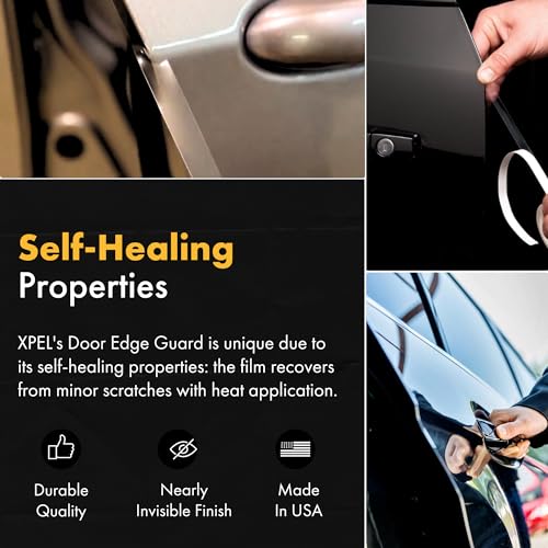 XPEL Door Edge Guard Protection Film Roll, 1/2" x 100' - Car or Truck Doors, Protective Barrier Against Minor Scratches, Paint Chips, Door Edge Impact, and Dings - Prevents Damage and Possible Rust - size: ½ Inch x 100 Foot