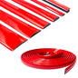 16Ft Solid Red Car Motor Bike Self-Adhesive Exterior and Interior Molding Trim Universal Dashboard Bumper Window Door Body Side Decorative Strip Scratch-Proof (Width: 1/4 inch (6mm)) - style: Width: 1/4 inch (6mm)