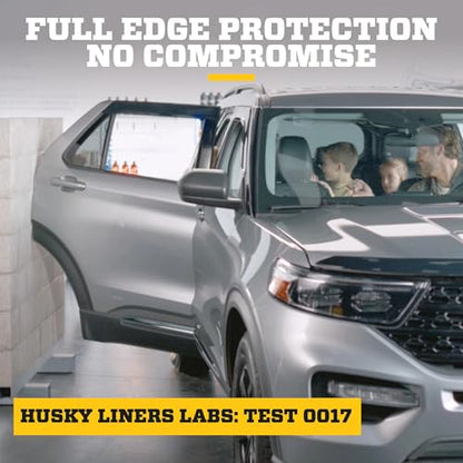 Husky Liners Door Edge Guards, Color-Matched | Fits 2024-2026 Ford Transit | Stainless Steel, Agate Black, 4-pc. - 92004UM - color: Agate Black