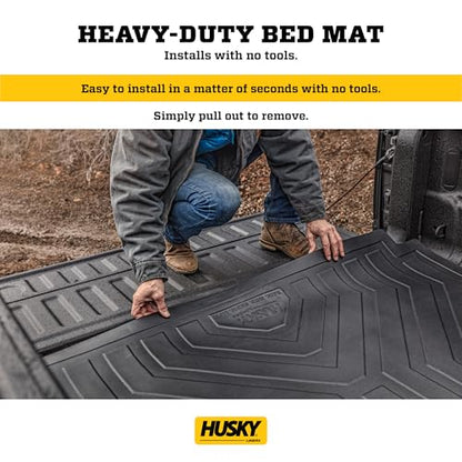 Husky Liners Custom Bed Liner | Fits 2015-2026 Ford F-150, 2022-2026 F-150 Lightning, 5'7" Bed (Will NOT fit w/Drop-in Bed Liners) | Bed Liner, 1-pc Black - 16008