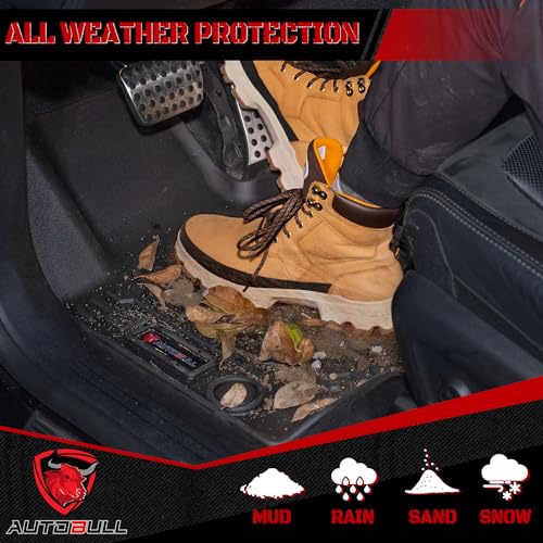 Floor Mats Compatible with Mazda CX-5 2017-2025, All Weather TPE Floor Liners, Custom Fit Car mats, 1st & 2nd Row, Black