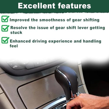 Automatic Gear Stick Shift Knob Fit for Buick Verano for GMC Opel Insignia Vauxhall Regal 2009-2017 Transmission Gear Shift Lever Knob Car Gear Shifter Knob Cover Head Handle Lever (Brown) - color: Brown