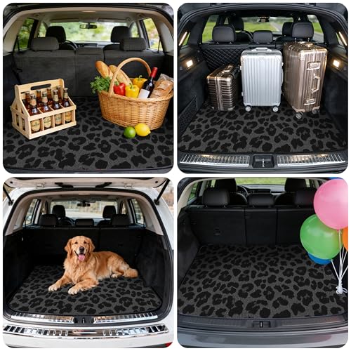 Car Trunk Mat - Universal Size 29" x 39", Leopard Print Pattern Cargo Liner, Car Accessory for SUVs/Sedan/Wagons, Durable Protective Mat, Trunk Liner for Families/Travel Enthusiasts - style: Leopard Print-2