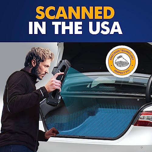 Premium Cargo Liner for Toyota Camry LE SE XLE XSE 2018-2026 Toyota Avalon 2019-2022 - 100% Protection - Custom Fit Car Trunk Mat - All-Season Black Cargo Mat - 3D Shaped Laser Measured Trunk Liners