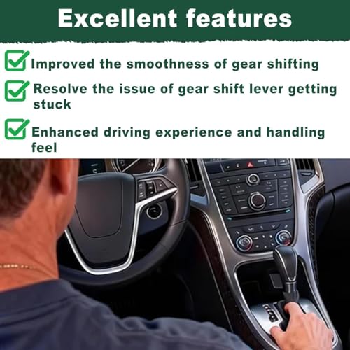 Automatic Gear Stick Shift Knob Fit for Buick Verano for GMC Opel Insignia Vauxhall Regal 2009-2017 Transmission Gear Shift Lever Knob Car Gear Shifter Knob Cover Head Handle Lever - color: Black