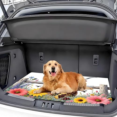 Universal Car Trunk Mat 29" x 39", Cute Highland Cattle All Weather Trunk Protection Cargo Liner, Durable Cargo Mat Rear Trunk Liner, Stylish Vehicle Interior Accessories Suitable for Most Car Models - color: Cute Highland Cattle