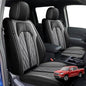 Faux Leather Custom Fit Front Seat Covers Compatible with Nissan Frontier 2007-2026 2PCS, Anti-Slip & Airbag Compatible, Black & Gray - color: #073 Black&Grey, size: 2 Front Seats