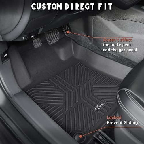 KARPAL Floor Mats for Nissan Altima 2019-2025 2026, TPE Rubber All Weather Protection Floor Liners Nissan Altima Accessories Car Mats, Front & 2nd Row - style: 2019-2026 | For Nissan Altima | 1st & 2nd Row