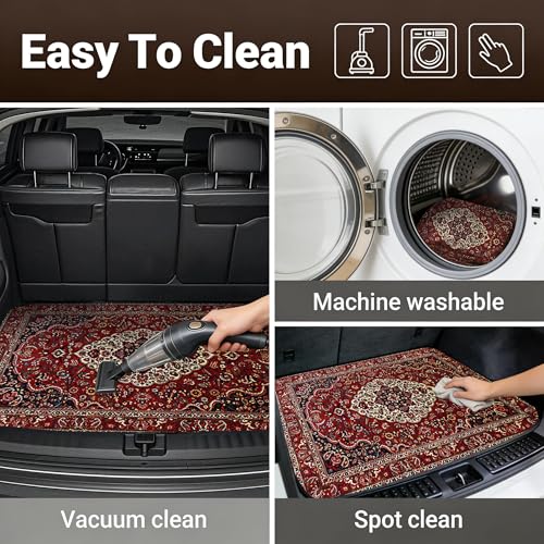 Car Trunk Mat - Universal Size 29" x 39", Bohemian Style Cargo Liner, Car Accessory for SUVs/Sedan/Wagons, Durable Protective Mat, Trunk Liner for Families/Travel Enthusiasts - style: Bohemian style-4