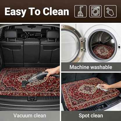 Car Trunk Mat - Universal Size 29" x 39", Bohemian Style Cargo Liner, Car Accessory for SUVs/Sedan/Wagons, Durable Protective Mat, Trunk Liner for Families/Travel Enthusiasts - style: Bohemian style-4