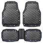 CAR PASS Bling Diamond Rubber Car Mats, Heavy Duty Deep Dish All-Weather Floor Mat Full Set Anti-Slip 3D Rhombus Waterproof Trim to Fit Liner Universal Glitter Sparkly Shining Rhinestone, Black Blue - color: Blue Diamond
