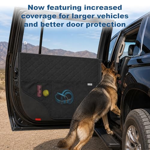 (2026 Version-2X Extra Durable Premium Interior Car Door Protector from Dog Scratches - Pet Car Window Protector Door Covers - Waterproof Anti-Scratch, Scratch Resistant, Size 27.5" x 23.5"
