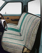 West Coast Auto Car Seat Covers, Baja Saddle Blanket Car Accessories, Universal Fit for Ford, Chevrolet, Dodge, Bench Seats, and Full-Size Pickup Trucks (Green)