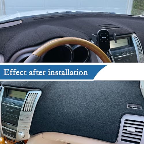 Dash Cover Custom Fit for 2012-2007 Le-xus LS LS460 LS600H (for Left Hand Drive) Dashboard Cover Non-Slip Pad Dash Board Mat Accessories
