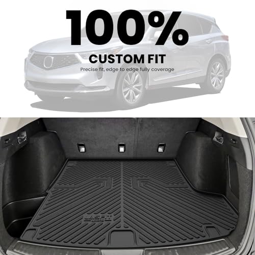 LASFIT Cargo Liner for Acura RDX 2019-2026 Cargo Mat All Weather TPE Trunk Floor Mat Custom Fit for Acura RDX Cargo Tray Non-Slip Rear Trunk Liner, Black - size: 2019-2026 | For Acura Rdx | Cargo Mat