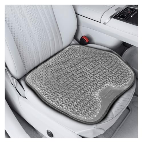 Gel Car Seat Cushion, Cooling Breathable Car Driving Seat Protector Cover, Comfortable Anti-Slip Chair Cushion Pad, Universal Automotive Interior Accessories for Sedan & Office (Grey) - color: Grey