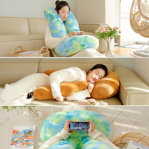 Travel Pillow Car Travel Sleep Support Pillow 2-in-1 Lap Pillow and Car Pillow with Neck and Body Support for Adults and Kids on Long Trips Kids Travel Pillow Pink - color: E-pink